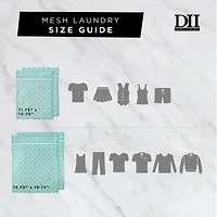 DII® Aqua Lattice Mesh Laundry Bags