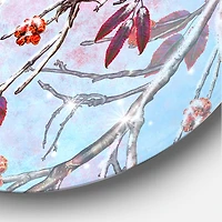 Designart - Two Bright Bird Bullfinch Bird Sitting On A Branch