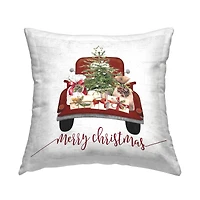 Stupell Industries Merry Christmas Tree Truck Throw Pillow