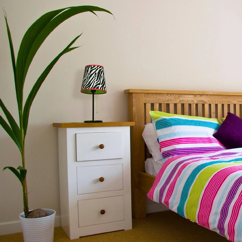 LimeLights 15.5" Funky Zebra Print Table Lamp