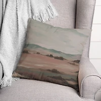 Grass Plains Throw Pillow