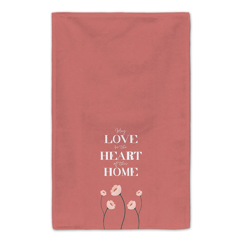 Love Heart Home 16" x 25" Tea Towel Set of 2