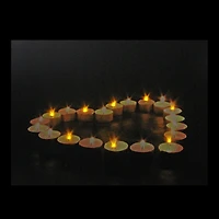 15.75" LED Flickering Heart-Shaped Candles Canvas Wall Art