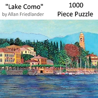 Hart Puzzles Lake Como by Allan Friedlander 1,000 Piece Jigsaw Puzzle
