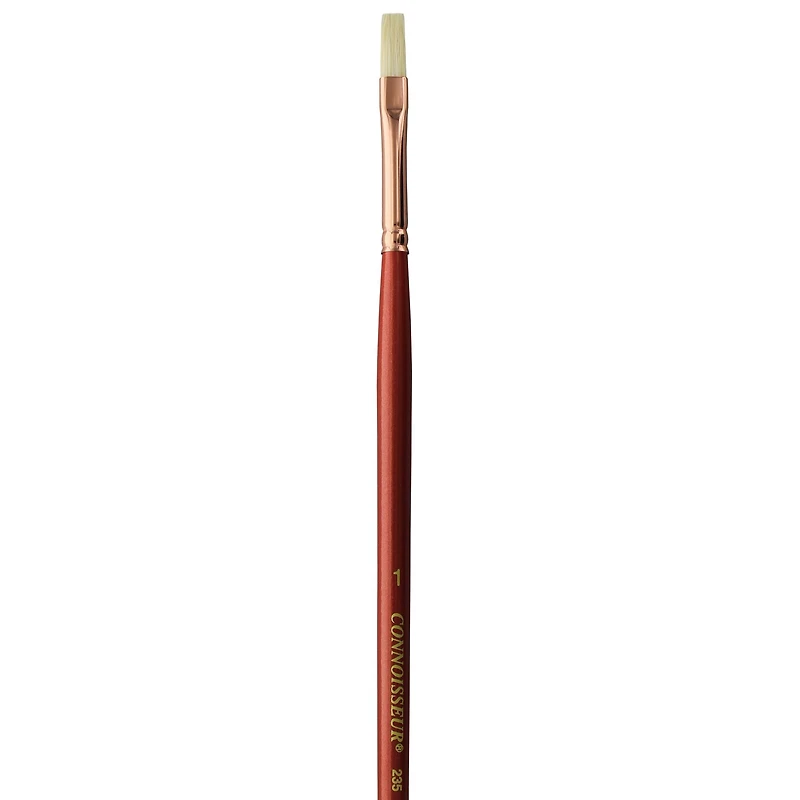 Connoisseur® Hog Bristle Long Handle Flat Brush