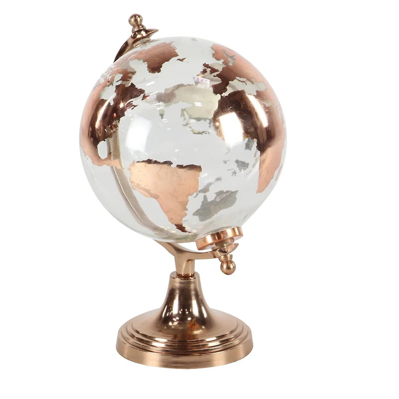 13" Copper Glass Traditional Globe