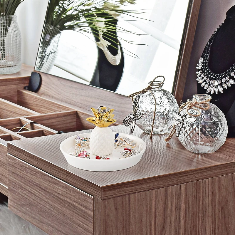 NEX™ 6" Pineapple Ceramic Jewelry Holder