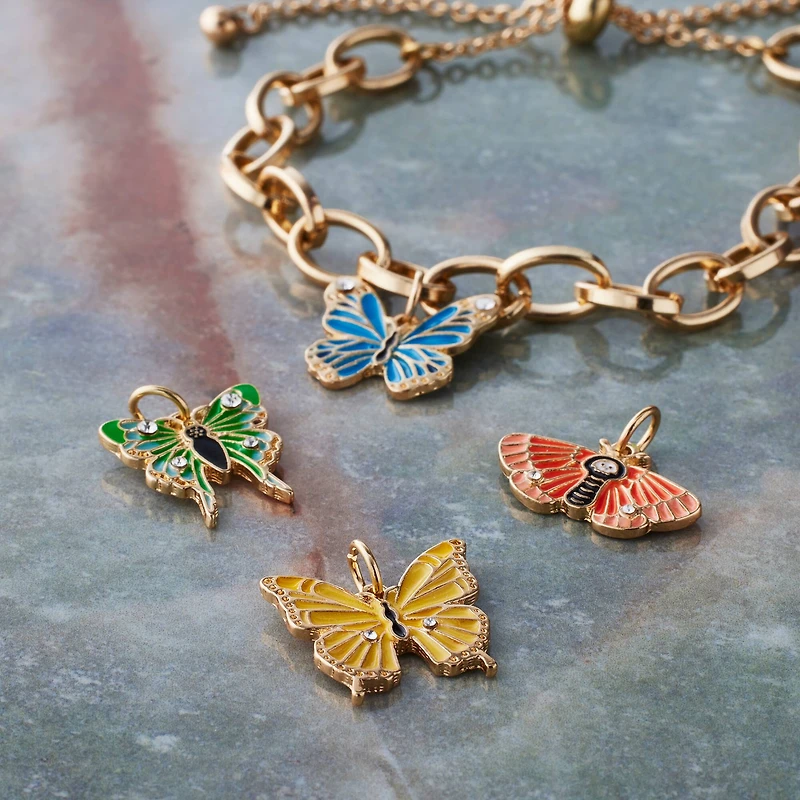 Enamel Butterfly Charm Mix by Bead Landing™