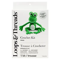 Intermediate Frog Amigurumi Crochet Kit by Loops & Threads®