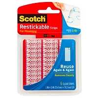 3M Scotch® Restickable Mounting Strips, 6ct.