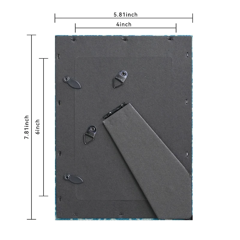 4" x 6" Teal Fern Fabric Tabletop Frame by Ashland®