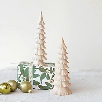 Hello Honey® 6" Natural Carved Wood Tree Décor