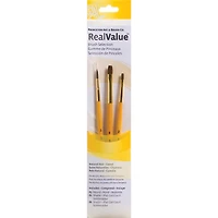 Princeton™ RealValue™ Synthetic Hair Brush 3 Piece Set