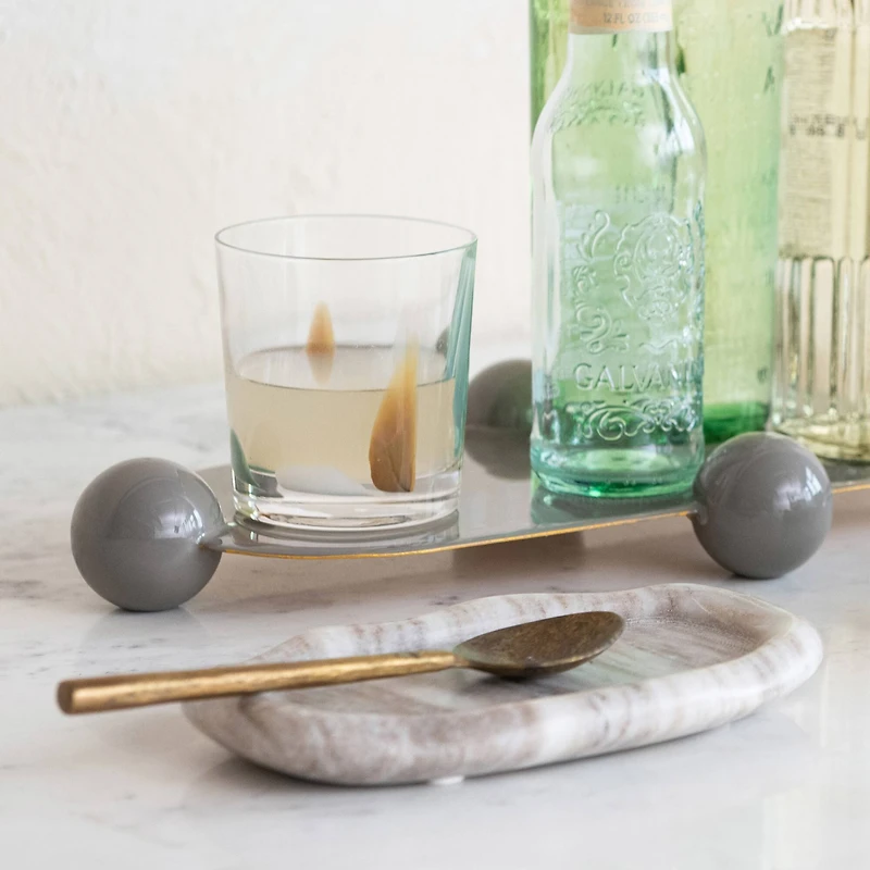 Hello Honey® 12oz. Green & Yellow Kaleidoscope Harmony Handmade Art Glass