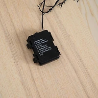 23" Pre-Lit Halloween Black Wreath