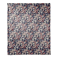 Patriotic Paisley Coral Fleece Blanket