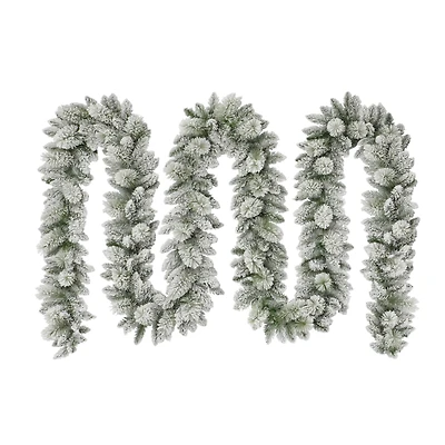 20ft. Flocked Spruce Garland