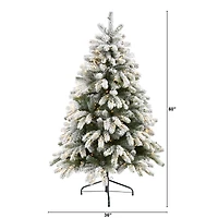 5ft. Pre-Lit South Carolina Spruce Artificial Christmas Tree, Clear LED Lights