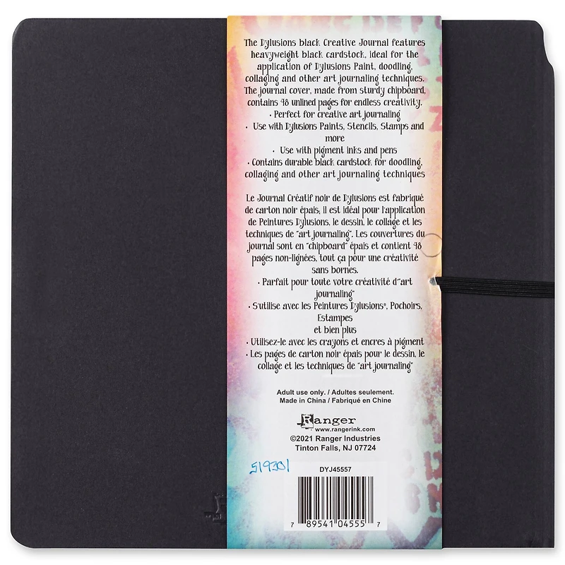 Dylusions Square Creative Journal, Black