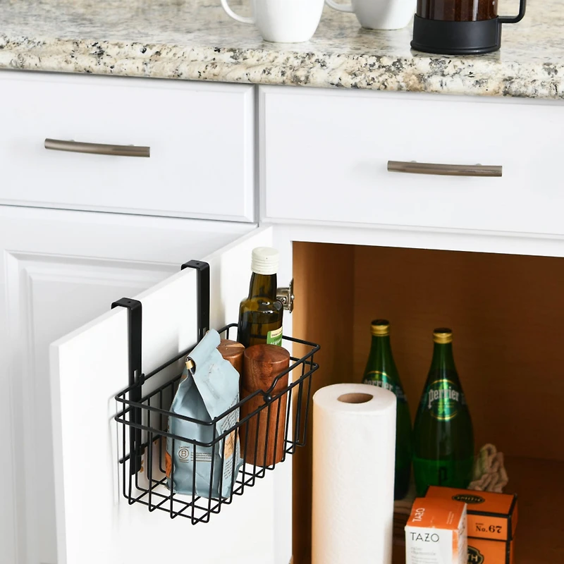 Household Essentials Over the Door Metal Basket