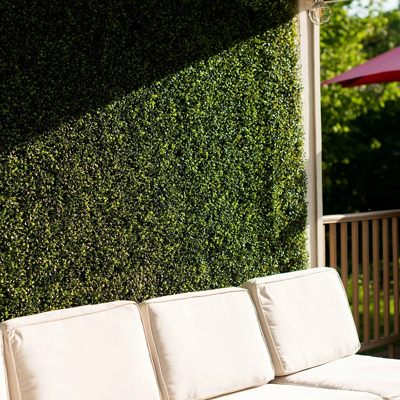 Green Artificial Boxwood Mat