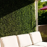 Green Artificial Boxwood Mat