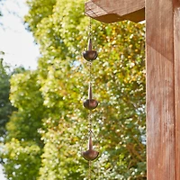 Glitzhome® 8.5ft. Copper Bowl & Bell Shaped Rain Chain