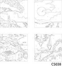 Coastal Sunset Paint-by-Number Gallery Mini Kit by Ashland®