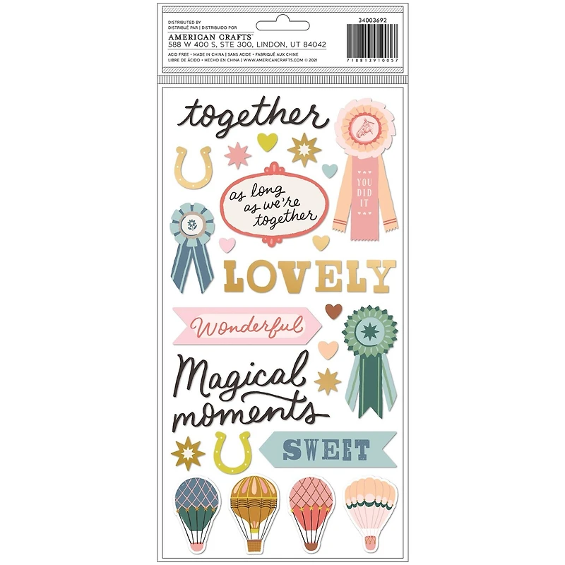 American Crafts™ Maggie Holmes Market Square Thickers Stickers