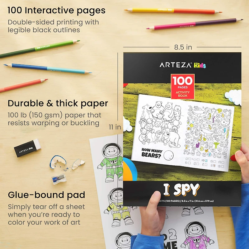 Arteza® Kids Activity Book, I Spy, 50 pages