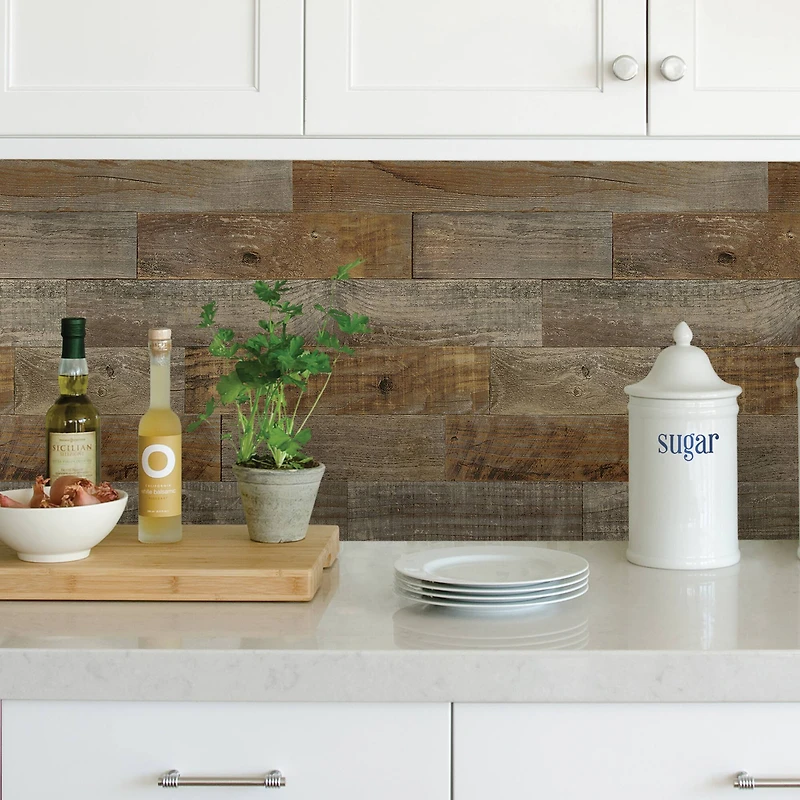 Brewster Farm Wood Peel & Stick Backsplash