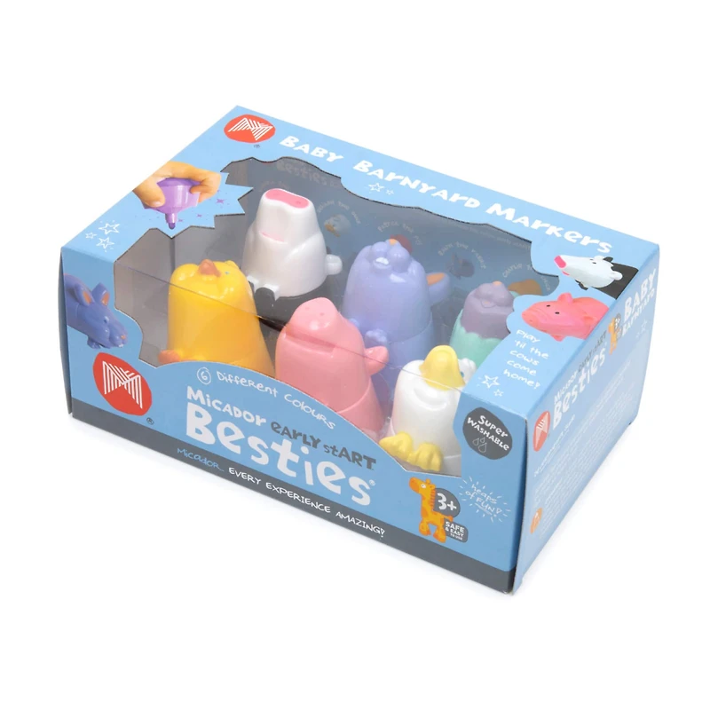 Micador® early stART® Besties® Baby Barnyard Markers, 6ct.