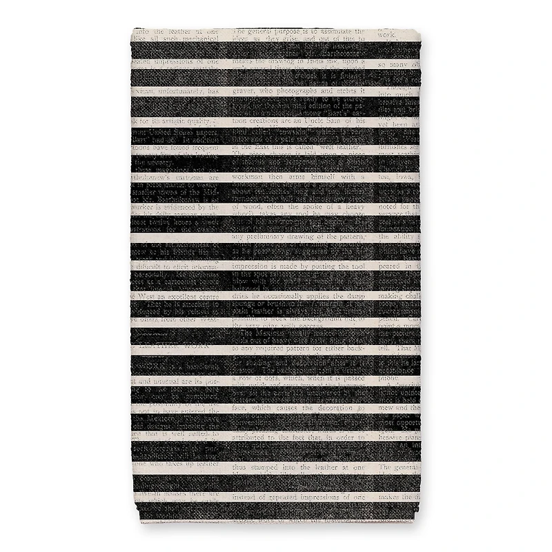 Halloween Date Newspaper Distressed Tea Towel Set