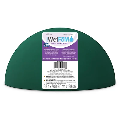 FloraCraft® 7.75" Green Artesia WetFōM® Half Ball