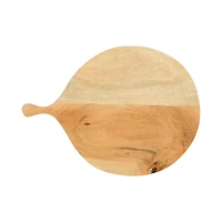 Hello Honey® 13.75" Round Acacia Wood Cheese/Cutting Board with Handle