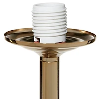 CosmoLiving by Cosmopolitan White Metal Modern Floor Lamp, 64" x 12" x 12"