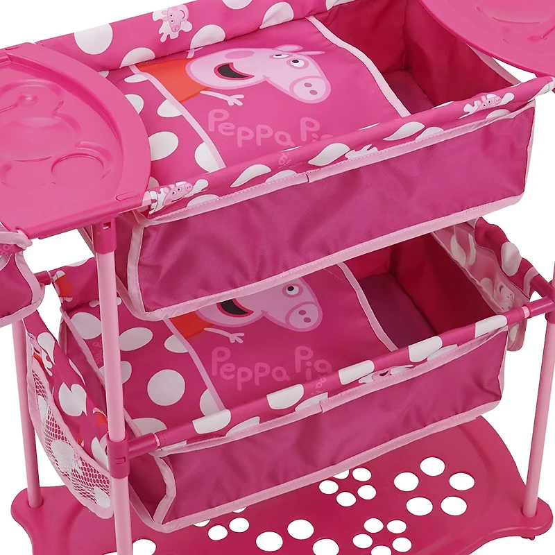 509 Crew Peppa Pig™ Pink and White Dots Doll Twin Care Station