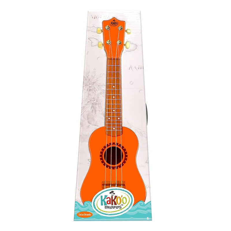 Salus KaKo'o 21" Sunrise Orange Professional Wooden Ukulele Set