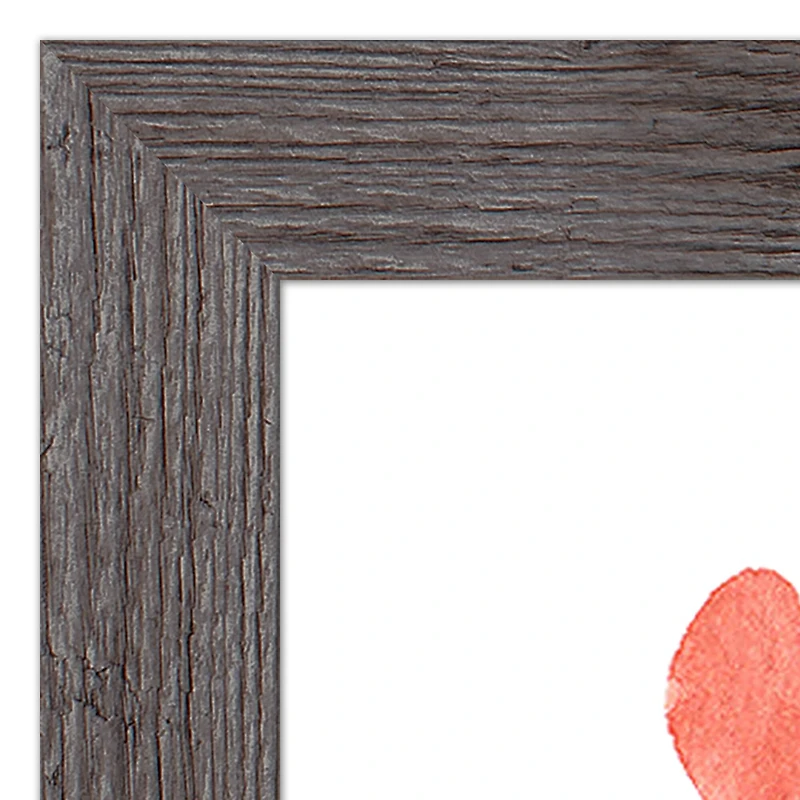 Valentine's Balloon Note Western Gray Framed Print