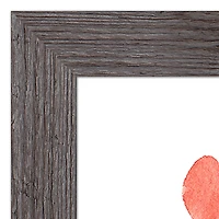 Valentine's Balloon Note Western Gray Framed Print