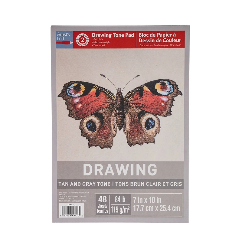 15 Pack: Tan & Gray Tone Drawing Pad by Artist's Loft™