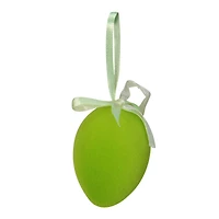 Set of 12 Orange, Green and Yellow Spring Easter Egg Ornaments