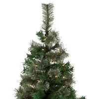 6.5ft. Pre-Lit Oregon Cashmere Pine Artificial Christmas Tree, Clear Lights