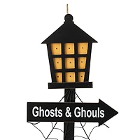 Glitzhome® 42" Lighted Halloween Haunted House Yard Stake