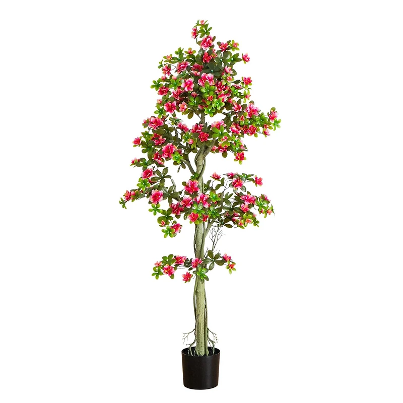 6ft. UV Resistant Artificial Azalea Tree (Indoor/Outdoor)