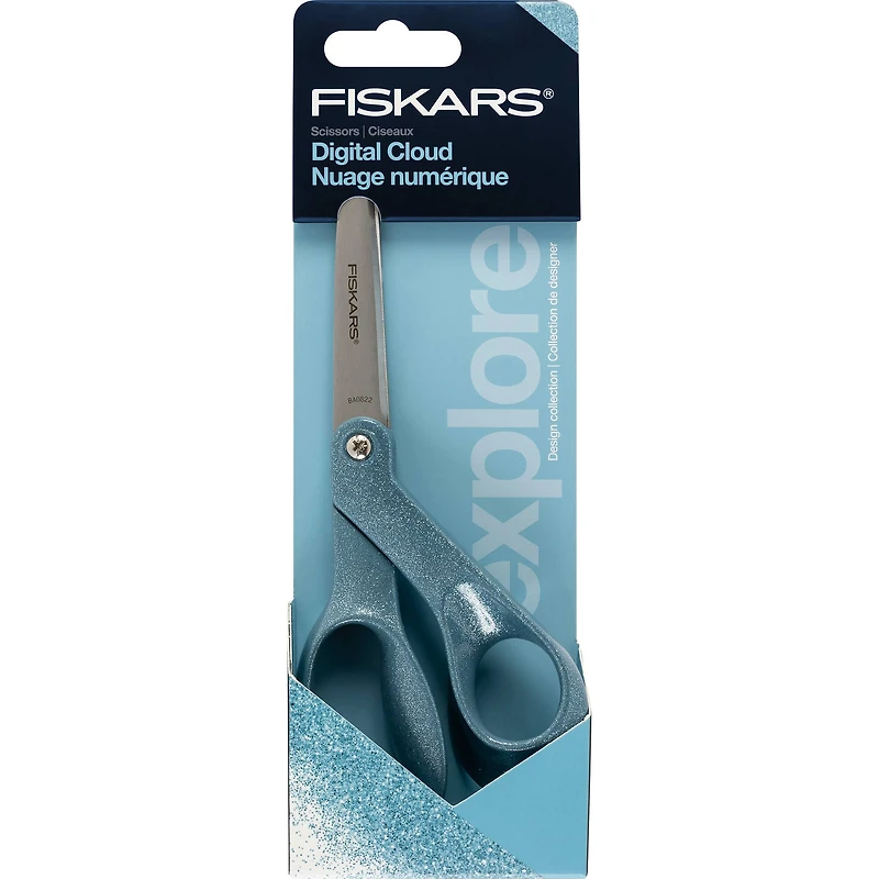 Fiskars® Explore 8" Digital Cloud Glitter Scissors