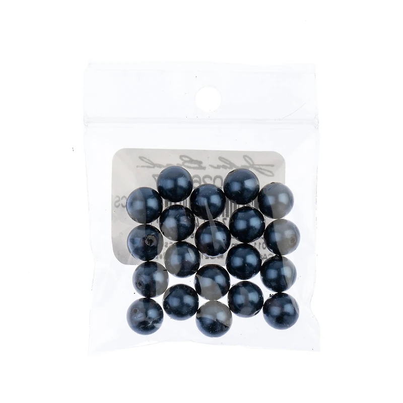 Preciosa Maxima 8mm Glass Nacre Pearls