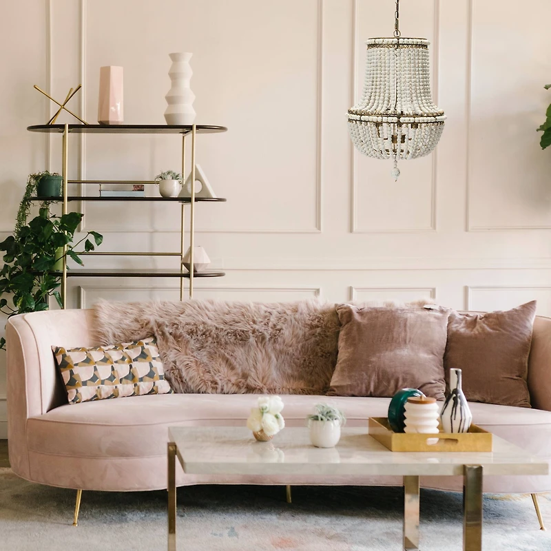 Hello Honey® 21" Draped Wood Bead Chandelier