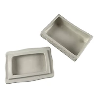 5.5" White Ceramic Jewelry Box Tabletop Décor by Ashland®