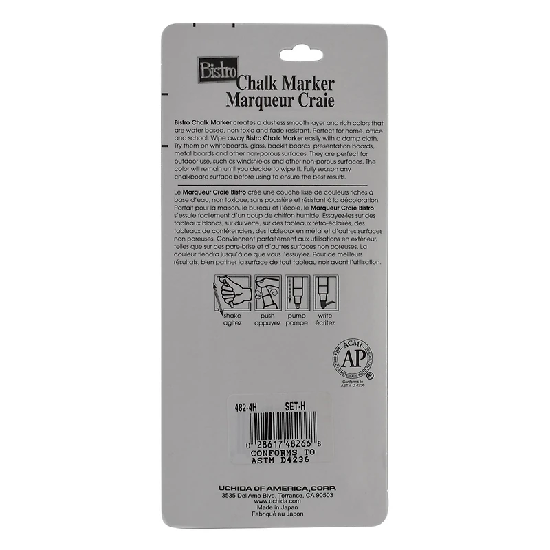 Marvy® Uchida Bistro Fine Point Fluorescent 1 Chalk Markers